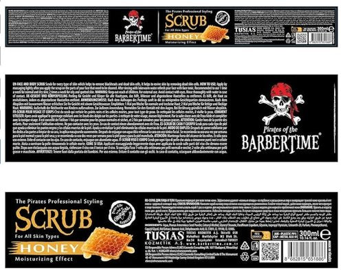 Barbertime Face Scrub / Gesichtspeeling Honey (300ml)