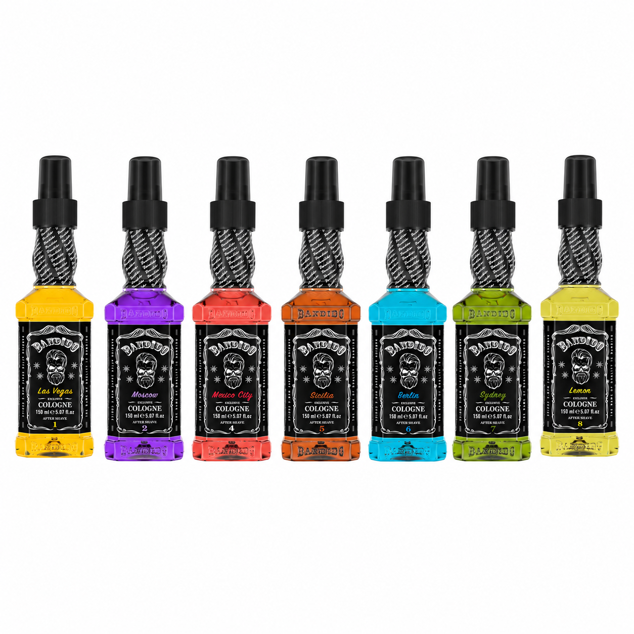 3x Bandido Aftershave Cologne 70° 150ml (3er Set / 3x 150ml) FREI WÄHLBAR