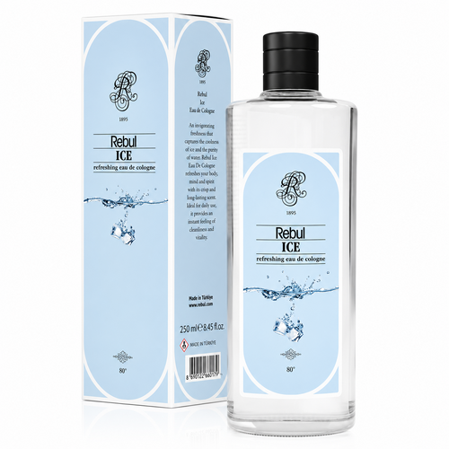 Rebul Ice Eau de Cologne 250ml – Glasflasche mit eiskalter Frische