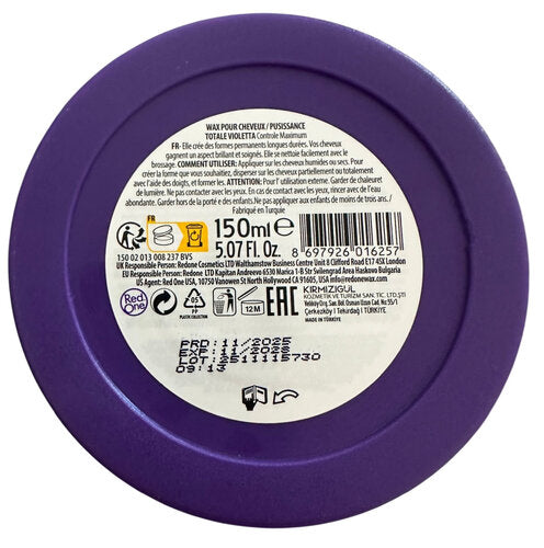 RedOne Hair Styling Wax Violett (150ml) – Ultra Halt mit Lavendelduft