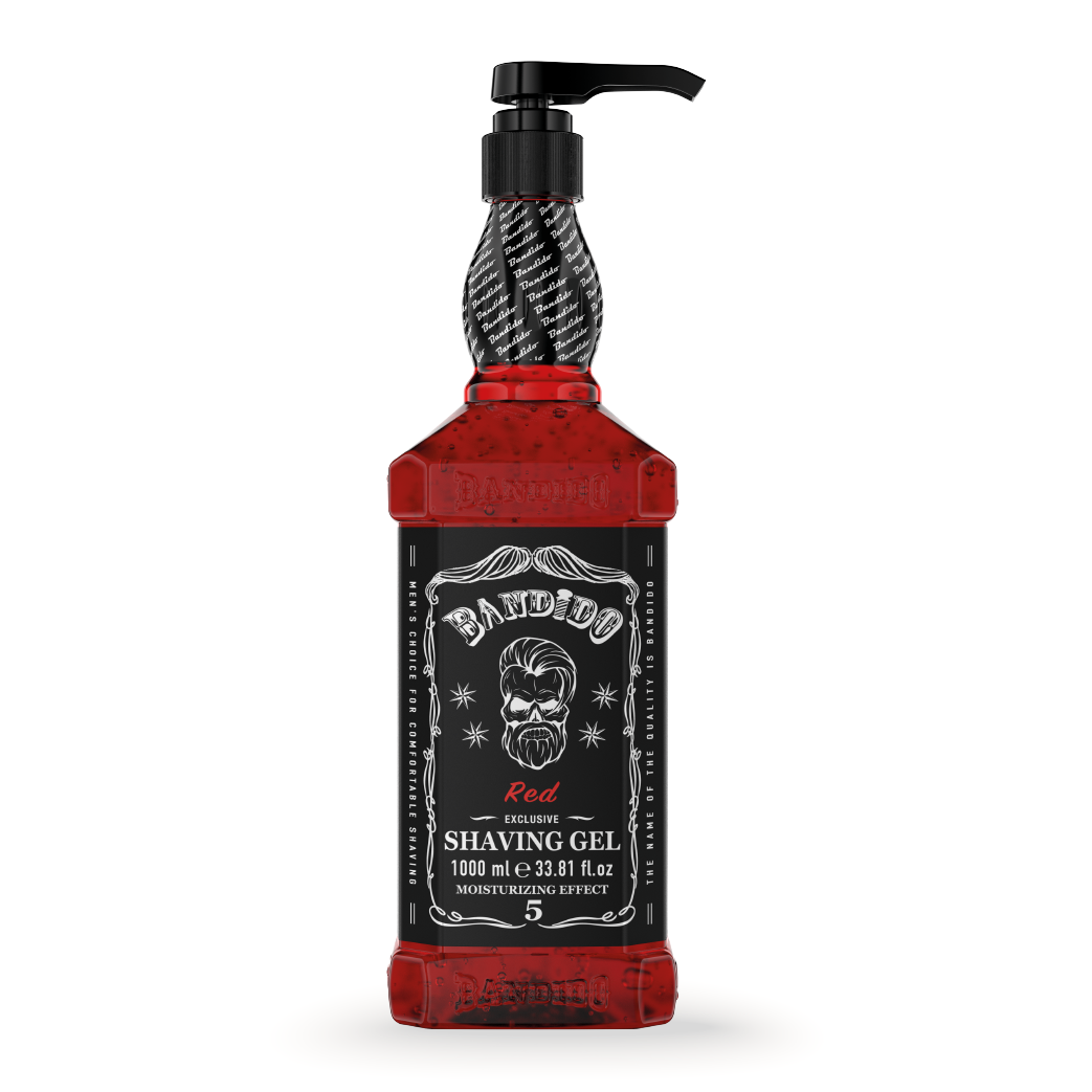 Bandido Shaving Gel - Rasier Gel Moisturizing Effect 1000ml Rot