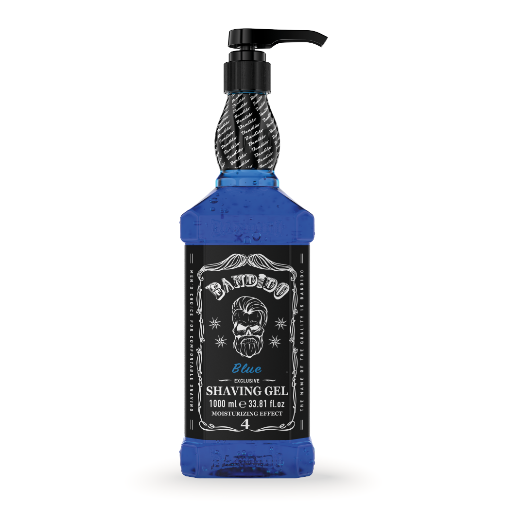 Bandido Shaving Gel - Rasier Gel Moisturizing Effect 1000ml Blau