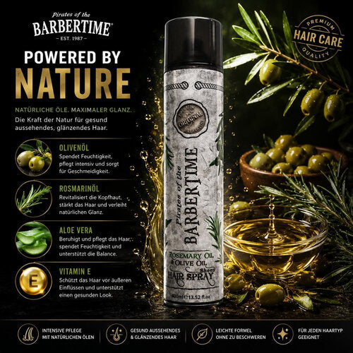 Barbertime (Oliven & Rosemarin Öl) Sheen Spray, Glanzspray 400ml