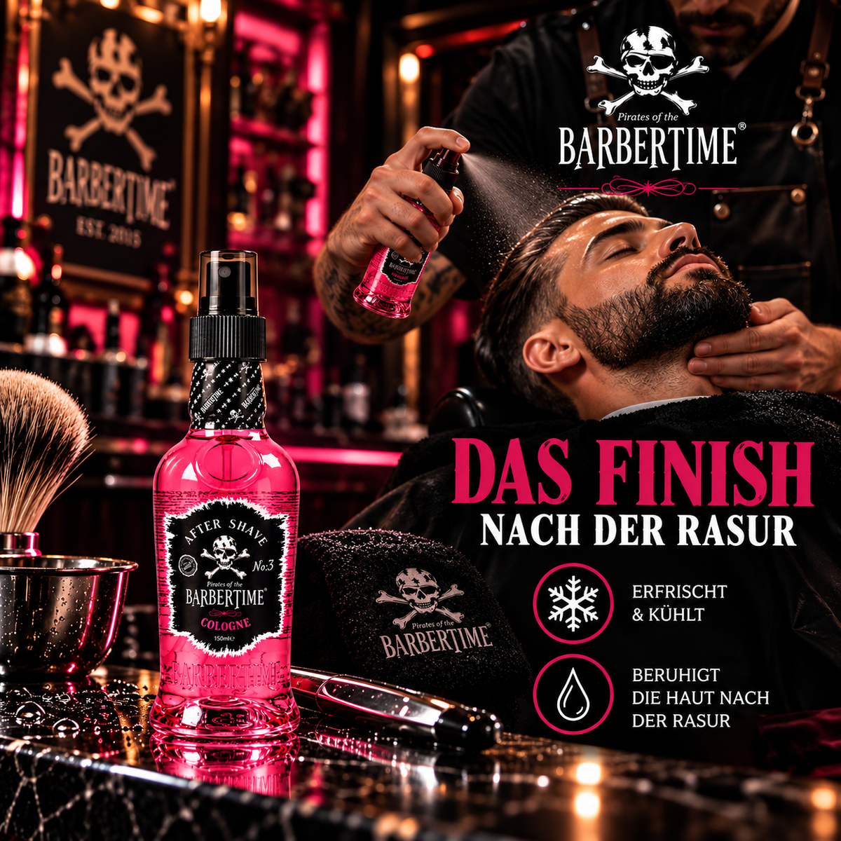 Barbertime Aftershave No.3 Thunderbold 150ml – Würzig & aromatisch