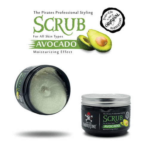 Barbertime Face Scrub / Gesichtspeeling Avocado (300ml)