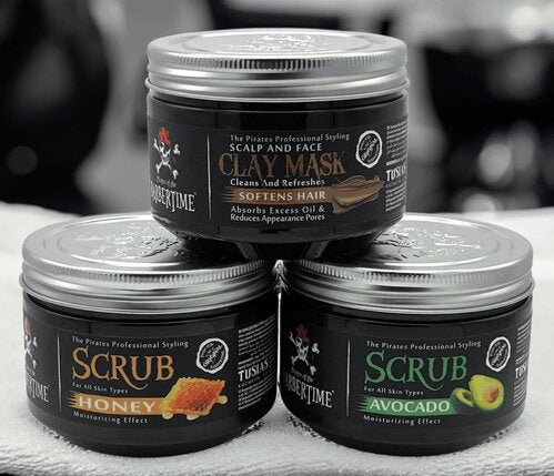Barbertime Face Scrub / Gesichtspeeling Avocado (300ml)