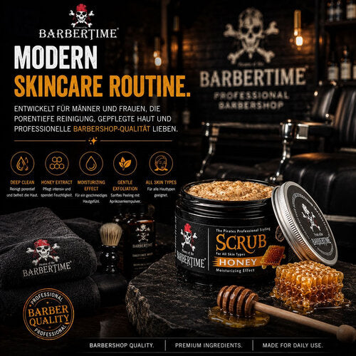 Barbertime Face Scrub / Gesichtspeeling Honey (300ml)