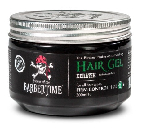 Barbertime Haargel Keratin (300ml) – Starker Halt & Glanz mit Pflege