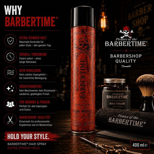 Barbertime Haarspray Extra Strong 400ml