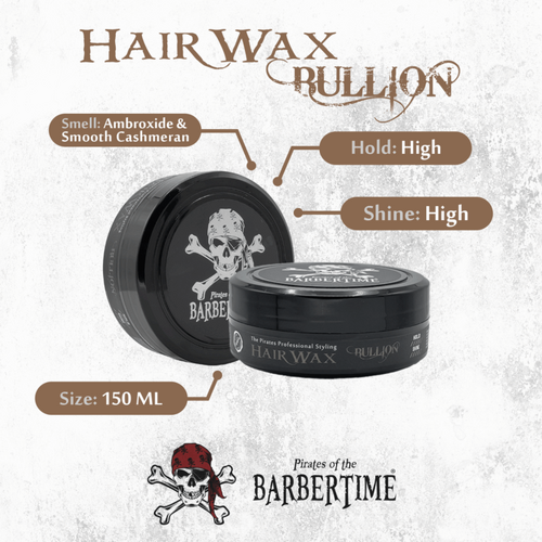 Barbertime Aqua Wax Bullion (150ml) – Haarwachs mit starkem Halt & Orientalischem Duft