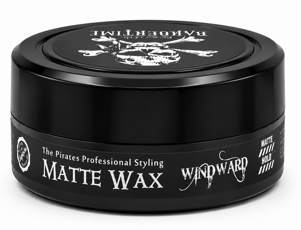 Barbertime Matte Wax Windward (150ml) – Starker Halt & Maritimer Duft