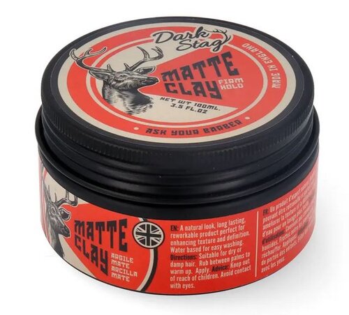 Dark Stag Matte Clay (100ml) – Fester Halt & Mattes Finish mit Kokosduft