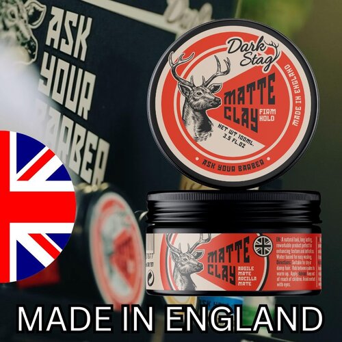 Dark Stag Matte Clay (100ml) – Fester Halt & Mattes Finish mit Kokosduft