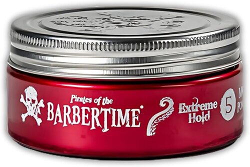 Barbertime Matte Pomade Red No.5 – Starker Halt & Vanilleduft (150ml)