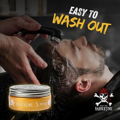 Barbertime Gold No.3 Pomade – Hoher Glanz & edler Duft (150ml)