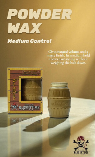 Barbertime Matte Hair Powder (20g) – Volumen & Medium Halt, mattes Finish