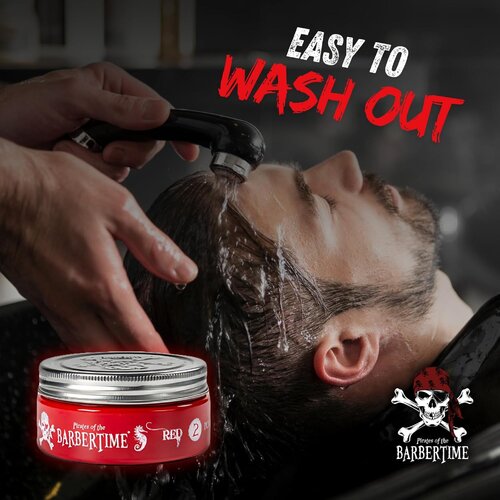 Barbertime Red No.2 Pomade – Fester Halt & Mango-Duft (150ml)