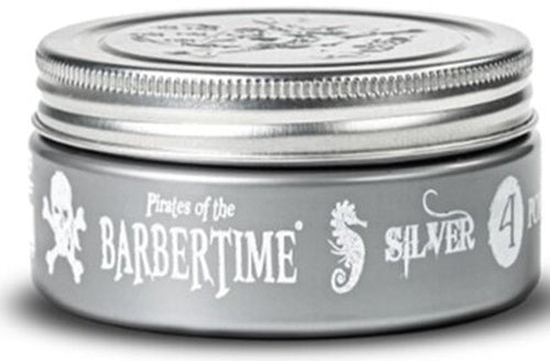 Barbertime Silver No.4 Pomade – Starker Halt & Flieder-Duft (150ml)