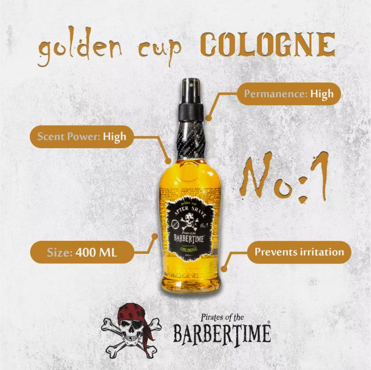 Barbertime Golden Cup No.1 Aftershave – Edler Herrenduft 400ml