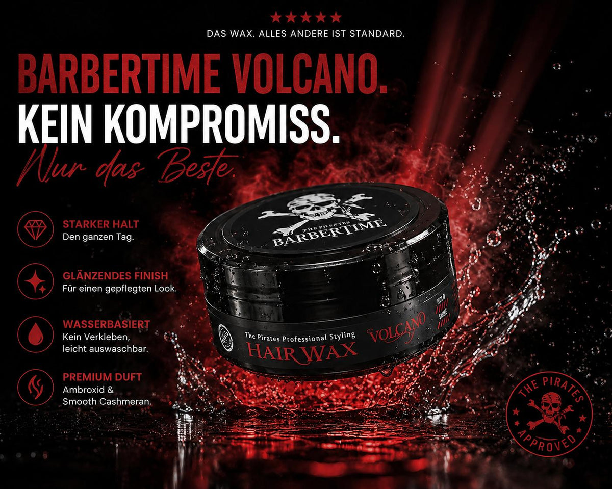 Barbertime Aqua Wax Volcano (150ml) – Ultra Strong & Mango Duft