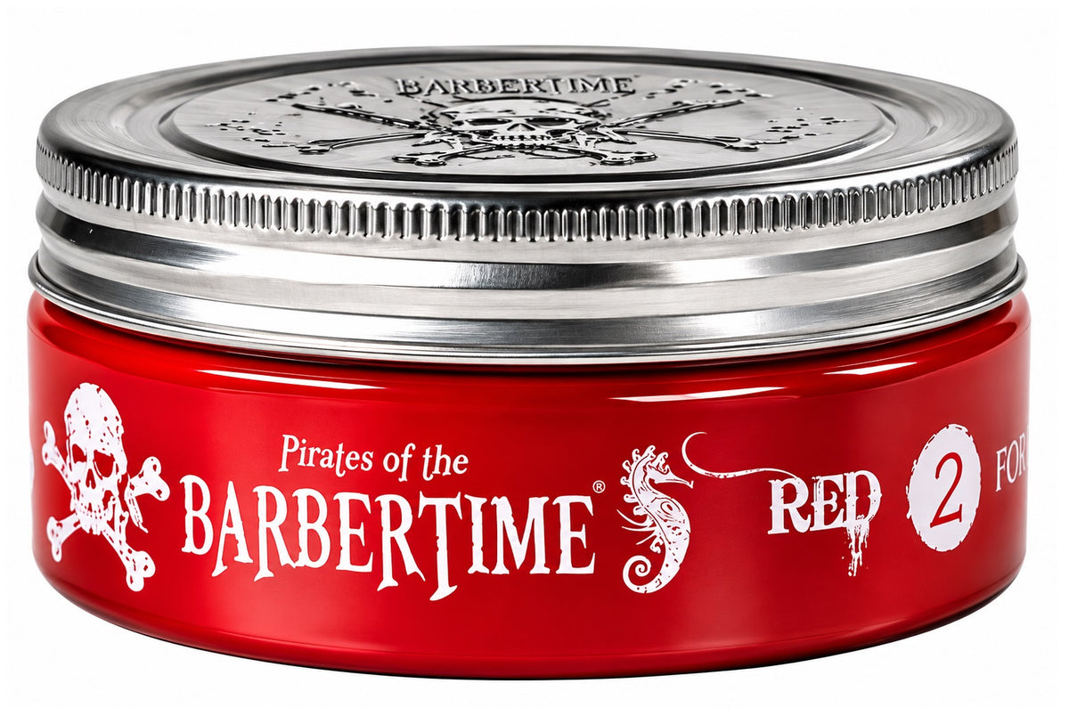 Barbertime Red No.2 Pomade – Fester Halt & Mango-Duft (150ml)