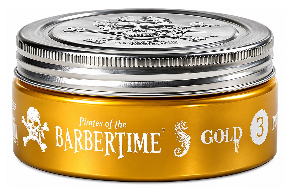 Barbertime Gold No.3 Pomade – Hoher Glanz & edler Duft (150ml)