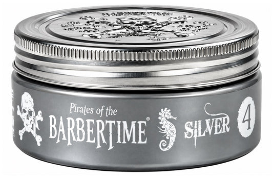 Barbertime Silver No.4 Pomade – Starker Halt & Flieder-Duft (150ml)