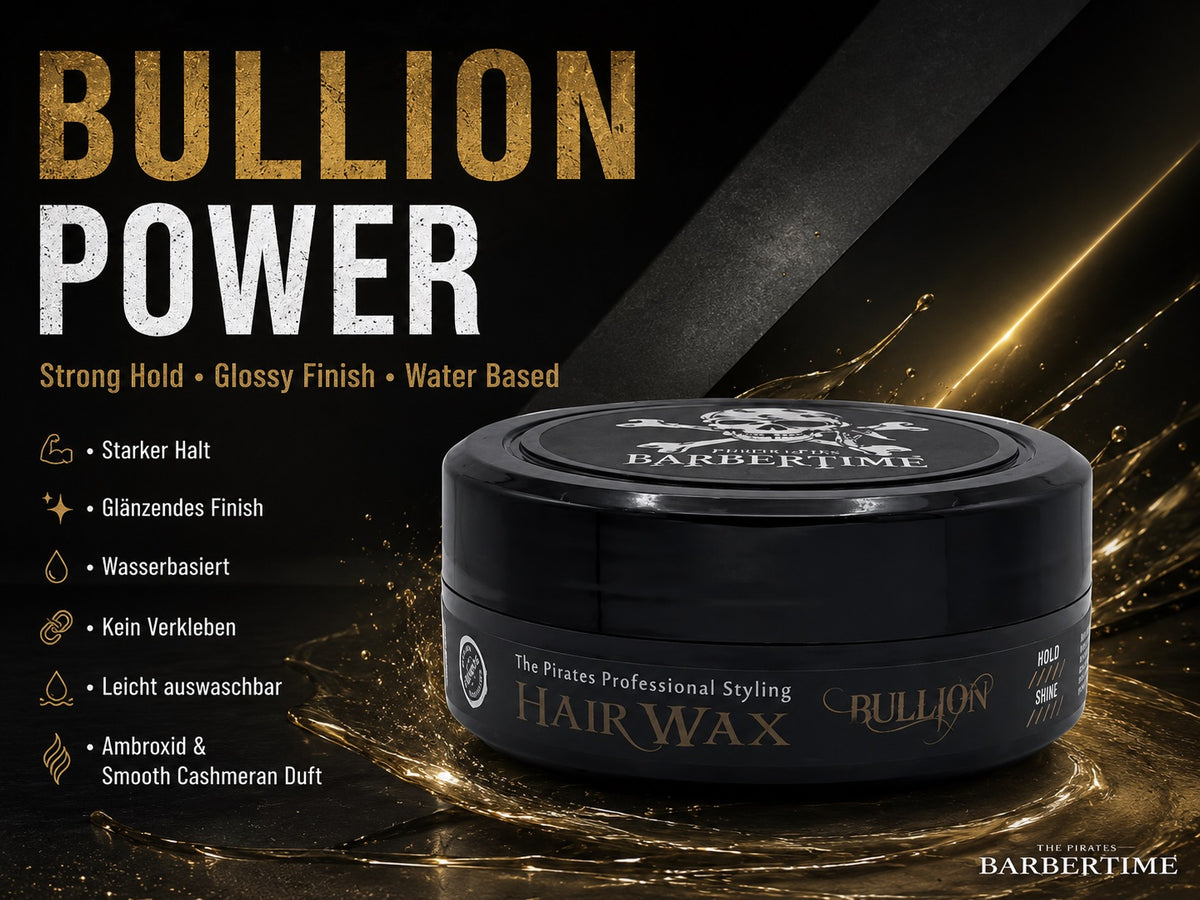Barbertime Aqua Wax Bullion (150ml) – Haarwachs mit starkem Halt & Orientalischem Duft
