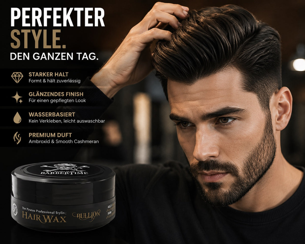 Barbertime Aqua Wax Bullion (150ml) – Haarwachs mit starkem Halt & Orientalischem Duft
