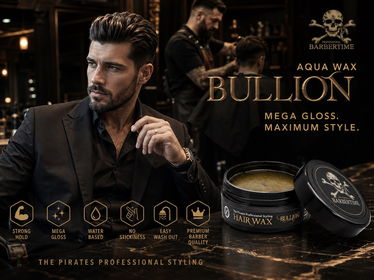 Barbertime Aqua Wax Bullion (150ml) – Haarwachs mit starkem Halt & Orientalischem Duft