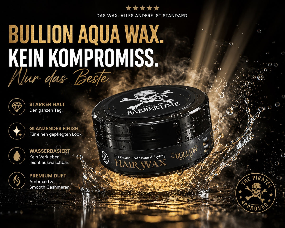 Barbertime Aqua Wax Bullion (150ml) – Haarwachs mit starkem Halt & Orientalischem Duft